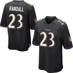 Nike Adam Randall Baltimore Ravens Men's Game Black Jersey