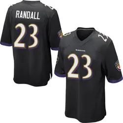 Nike Adam Randall Baltimore Ravens Youth Game Black Jersey