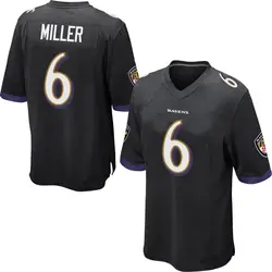 Nike Anthony Miller Baltimore Ravens Men's Game Black Jersey