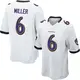 Nike Anthony Miller Baltimore Ravens Men's Game White Jersey