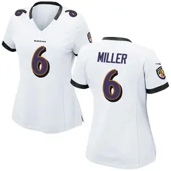 Nike Anthony Miller Baltimore Ravens Women's Game White Jersey