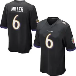 Nike Anthony Miller Baltimore Ravens Youth Game Black Jersey