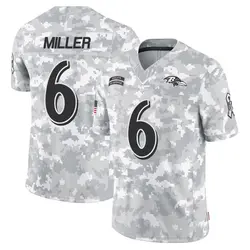 Nike Anthony Miller Baltimore Ravens Youth Limited Arctic Camo 2024 Salute to Service Jersey