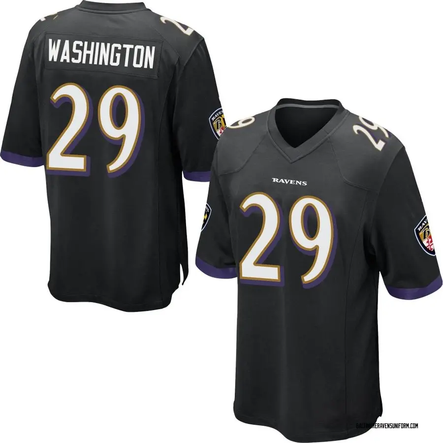 Nike Ar'Darius Washington Baltimore Ravens Men's Game Black Jersey