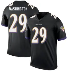 Nike Ar'Darius Washington Baltimore Ravens Youth Legend Black Jersey