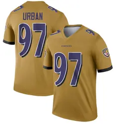 Nike Brent Urban Baltimore Ravens Men's Legend Gold Inverted Jersey