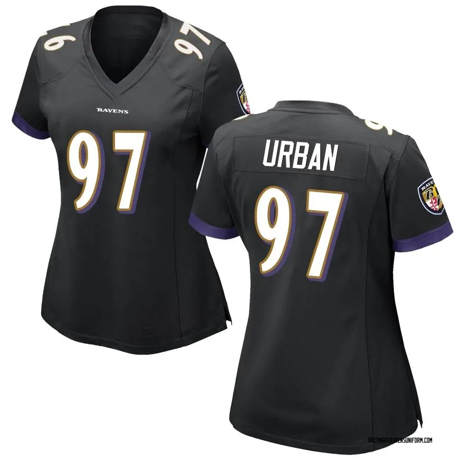 Nike Brent Urban Baltimore Ravens Women's Game Black Jersey