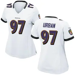 Nike Brent Urban Baltimore Ravens Women's Game White Jersey