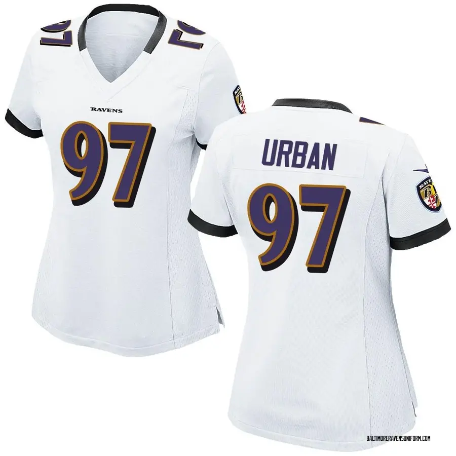 Nike Brent Urban Baltimore Ravens Women's Game White Jersey