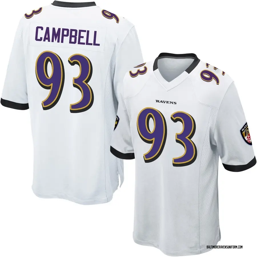 Nike Calais Campbell Baltimore Ravens Men's Game White Jersey