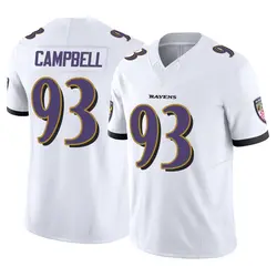 Nike Calais Campbell Baltimore Ravens Men's Limited White Vapor F.U.S.E. Jersey