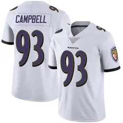 Nike Calais Campbell Baltimore Ravens Youth Limited White Vapor Untouchable Jersey