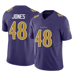 Nike Carl Jones Baltimore Ravens Men's Limited Purple Vapor F.U.S.E. Jersey