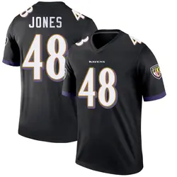 Nike Carl Jones Baltimore Ravens Youth Legend Black Jersey
