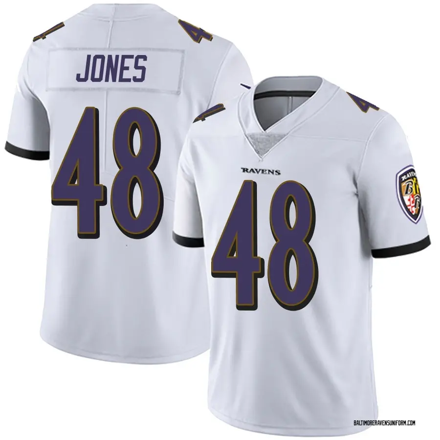 Nike Carl Jones Baltimore Ravens Youth Limited White Vapor Untouchable Jersey