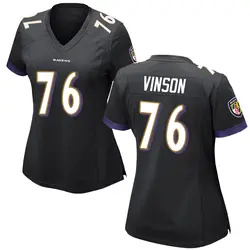 Nike Carson Vinson Baltimore Ravens Women's Game Black Jersey