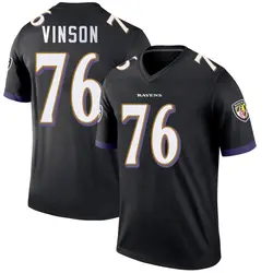 Nike Carson Vinson Baltimore Ravens Youth Legend Black Jersey