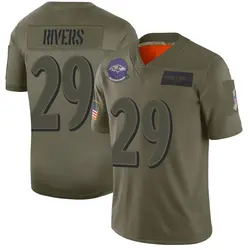 Nike Chandler Rivers Baltimore Ravens Youth Limited Camo 2019 Salute to Service Jersey