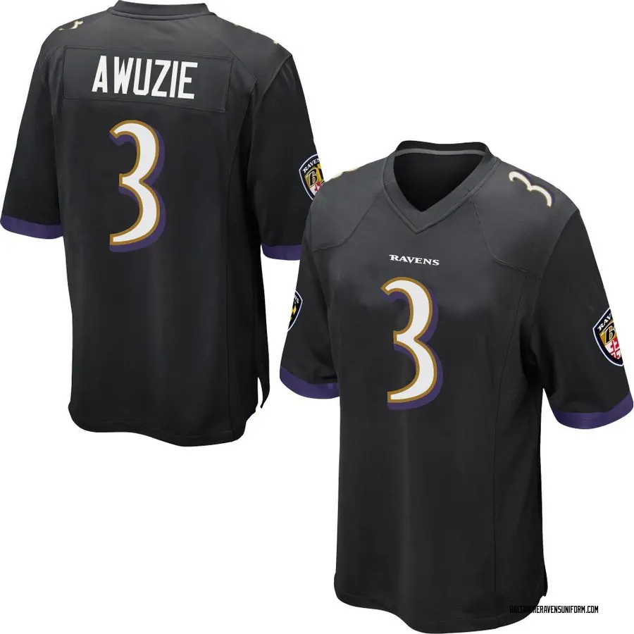 Nike Chidobe Awuzie Baltimore Ravens Men's Game Black Jersey