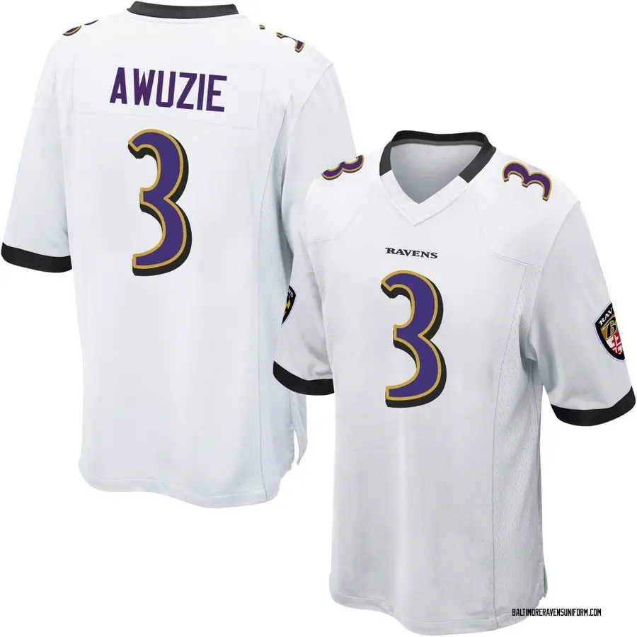 Nike Chidobe Awuzie Baltimore Ravens Men's Game White Jersey