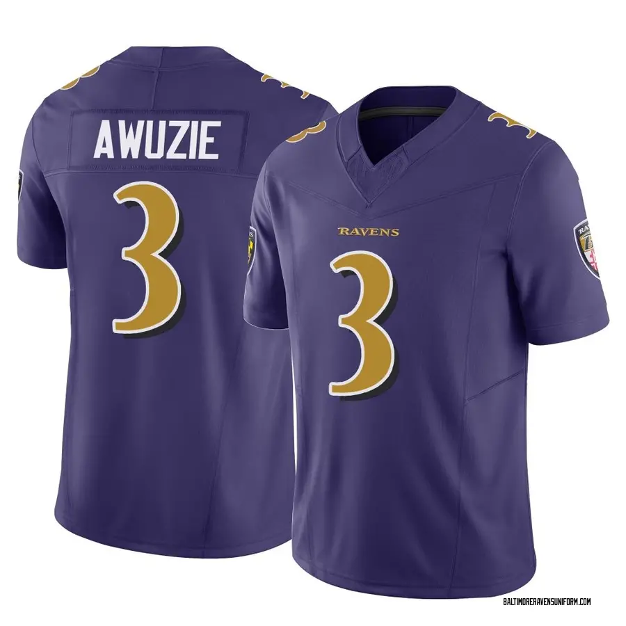 Nike Chidobe Awuzie Baltimore Ravens Men's Limited Purple Vapor F.U.S.E. Jersey