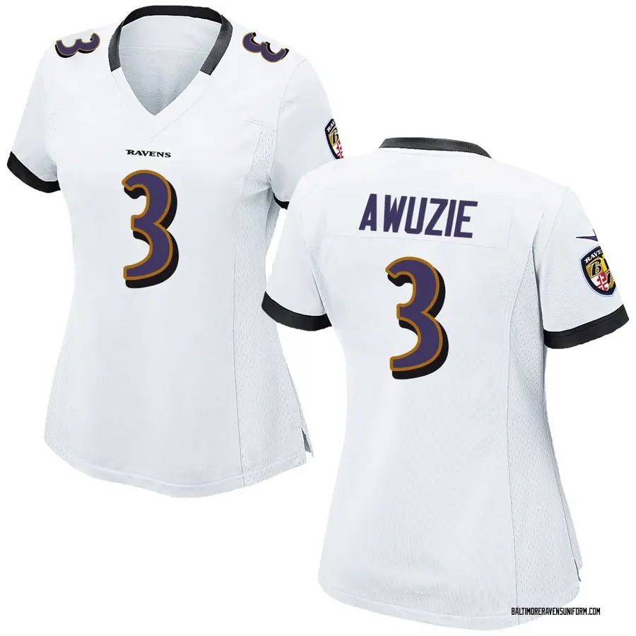 Nike Chidobe Awuzie Baltimore Ravens Women's Game White Jersey