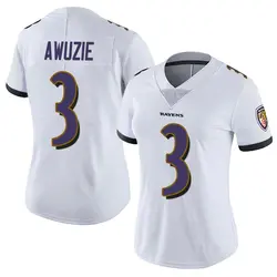 Nike Chidobe Awuzie Baltimore Ravens Women's Limited White Vapor Untouchable Jersey