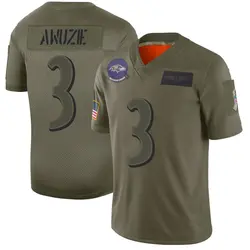 Nike Chidobe Awuzie Baltimore Ravens Youth Limited Camo 2019 Salute to Service Jersey