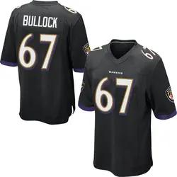 Nike Corey Bullock Baltimore Ravens Men's Game Black Jersey