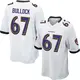 Nike Corey Bullock Baltimore Ravens Youth Game White Jersey
