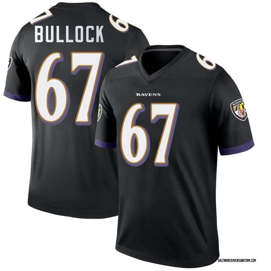 Nike Corey Bullock Baltimore Ravens Youth Legend Black Jersey
