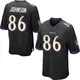 Nike Cornelius Johnson Baltimore Ravens Youth Game Black Jersey