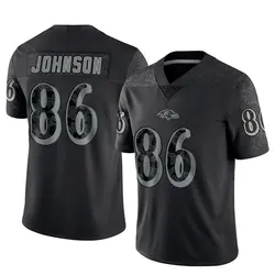 Nike Cornelius Johnson Baltimore Ravens Youth Limited Black Reflective Jersey