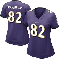 Nike Cortez Braham Jr. Baltimore Ravens Women's Limited Purple Team Color Vapor Untouchable Jersey