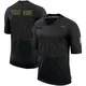 Nike Custom Baltimore Ravens Men's Limited Black 2020 Salute To Service Jersey