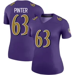 Nike Danny Pinter Baltimore Ravens Women's Legend Purple Color Rush Jersey