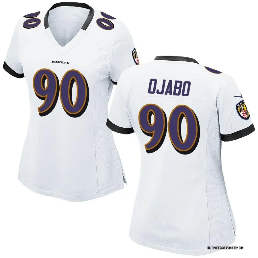Nike David Ojabo Baltimore Ravens Women's Game White Jersey