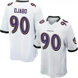 Nike David Ojabo Baltimore Ravens Youth Game White Jersey