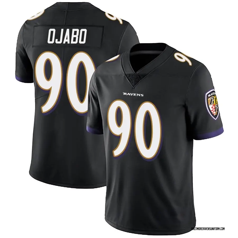 Nike David Ojabo Baltimore Ravens Youth Limited Black Alternate Vapor Untouchable Jersey