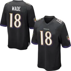 Nike Dayton Wade Baltimore Ravens Men's Game Black Jersey