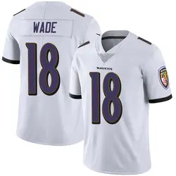 Nike Dayton Wade Baltimore Ravens Men's Limited White Vapor Untouchable Jersey