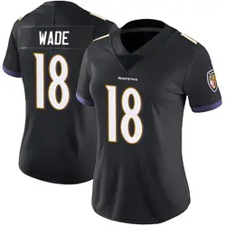 Nike Dayton Wade Baltimore Ravens Women's Limited Black Alternate Vapor Untouchable Jersey