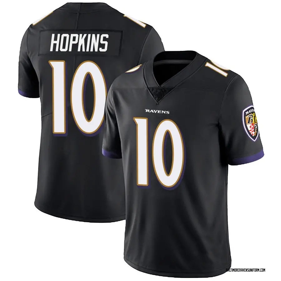Nike DeAndre Hopkins Baltimore Ravens Men's Limited Black Alternate Vapor Untouchable Jersey