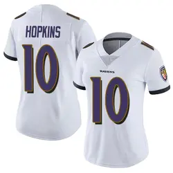 Nike DeAndre Hopkins Baltimore Ravens Women's Limited White Vapor Untouchable Jersey