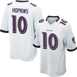 Nike DeAndre Hopkins Baltimore Ravens Youth Game White Jersey