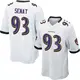 Nike Deadrin Senat Baltimore Ravens Men's Game White Jersey