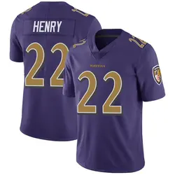 Nike Derrick Henry Baltimore Ravens Men's Limited Purple Color Rush Vapor Untouchable Jersey