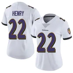 Nike Derrick Henry Baltimore Ravens Women's Limited White Vapor Untouchable Jersey