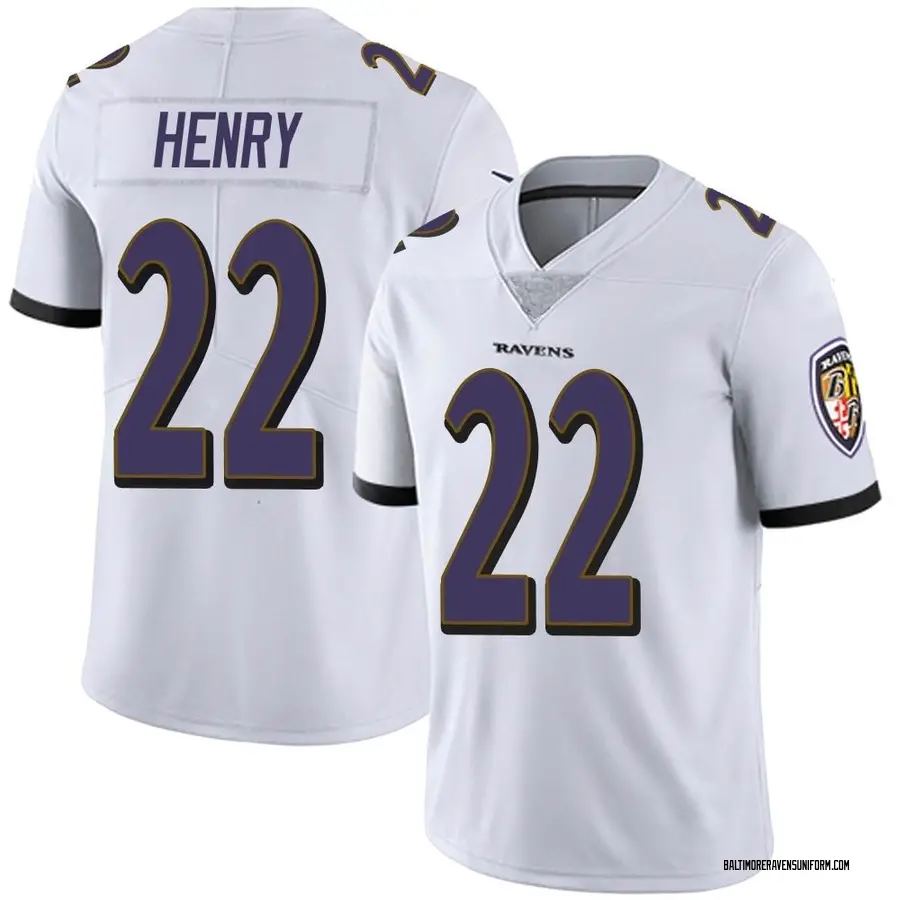 Nike Derrick Henry Baltimore Ravens Youth Limited White Vapor Untouchable Jersey