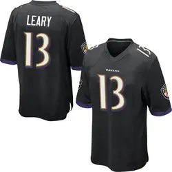 Nike Devin Leary Baltimore Ravens Men's Game Black Jersey